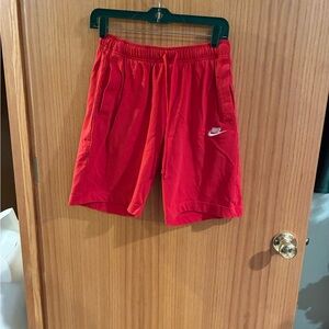 Nike Men's Vibrant Red Athletic Shorts